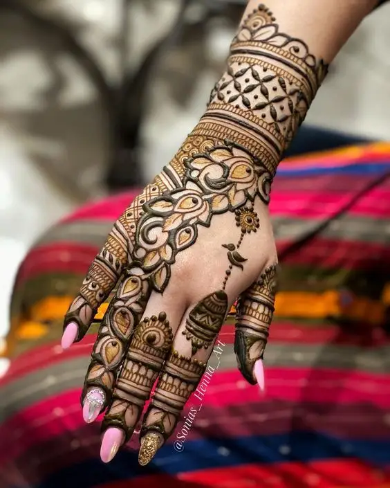 mehandi bel design