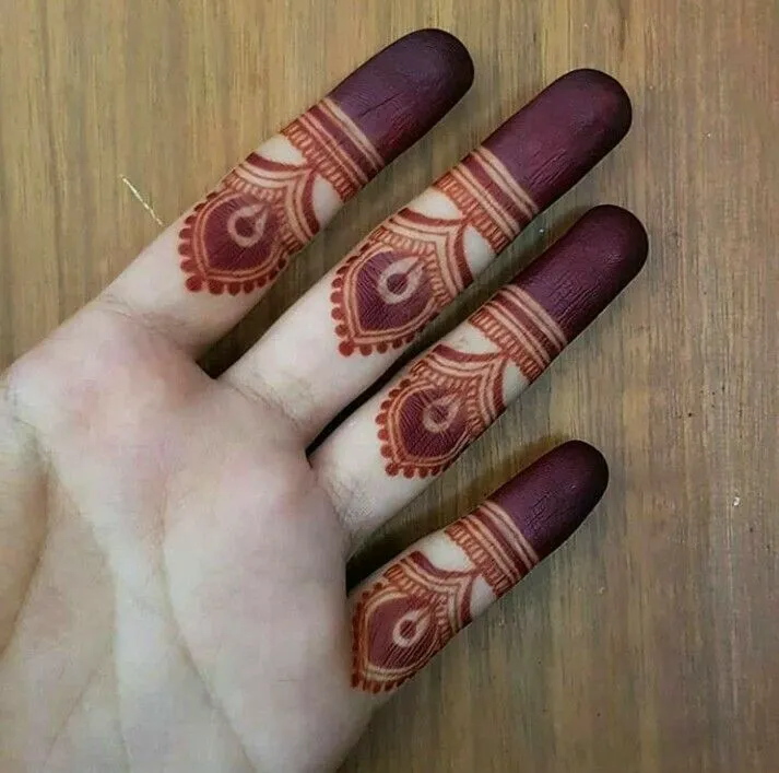 mehndi design for fingers