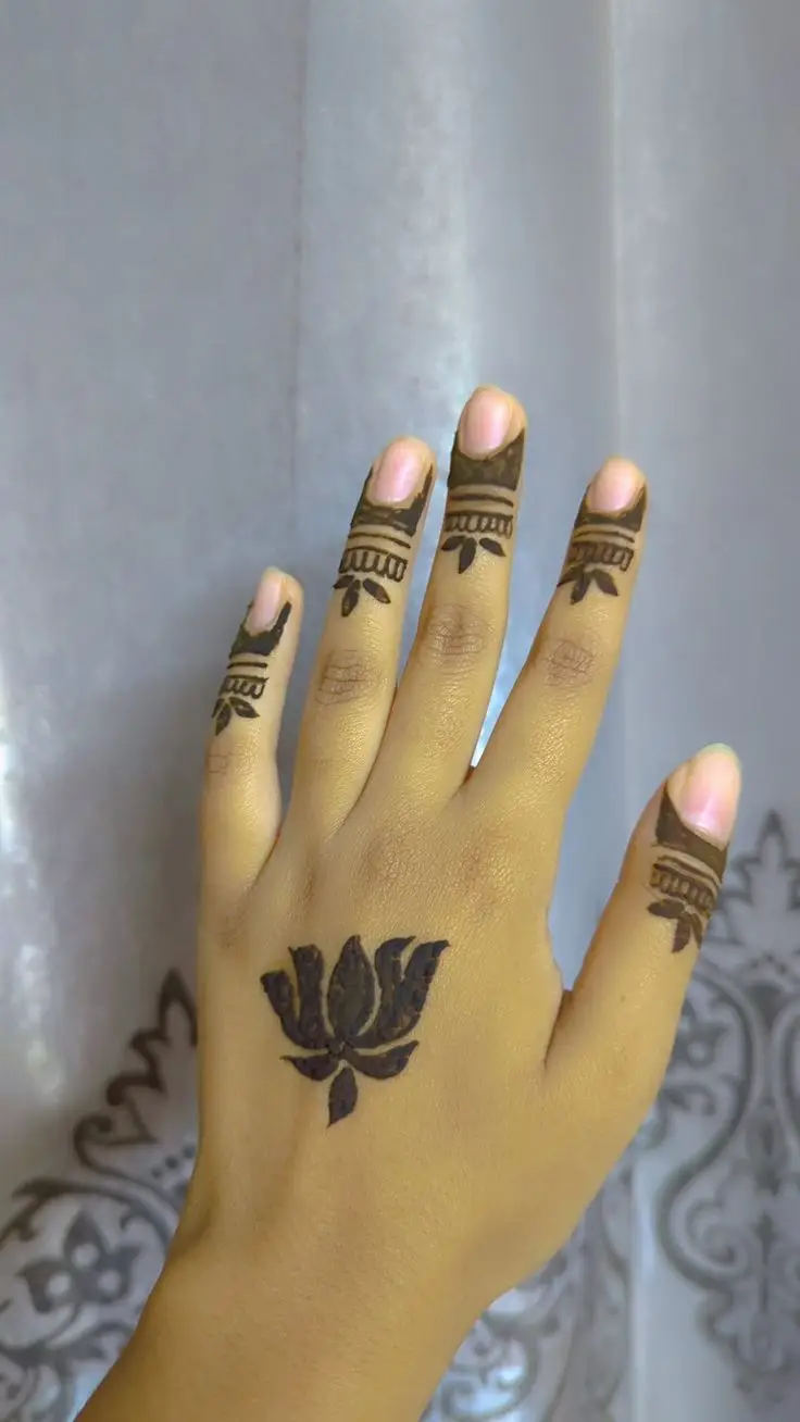 mehndi designs of fingers