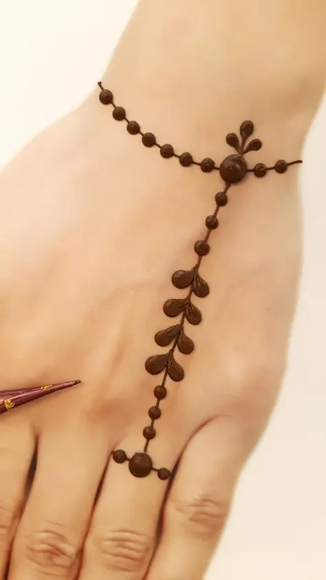 minimalist bracelet mehndi