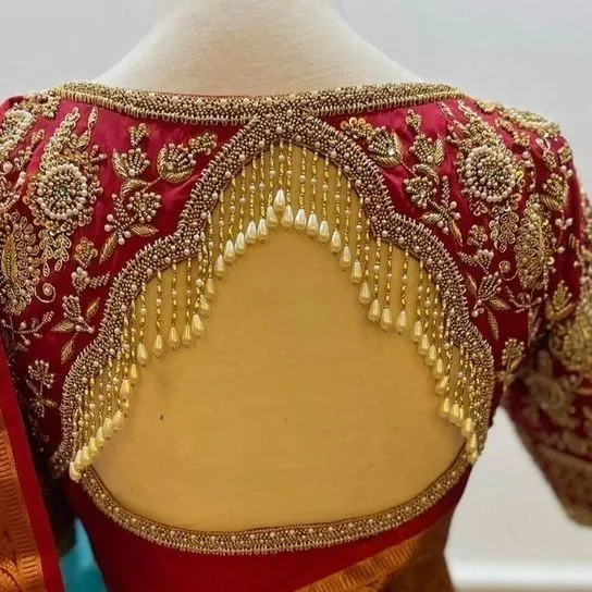 net blouse back for lehenga