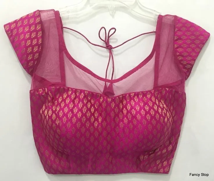 net blouse design back side