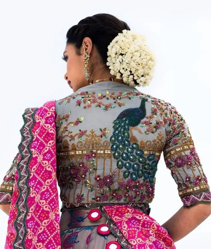 net blouse designs front and back