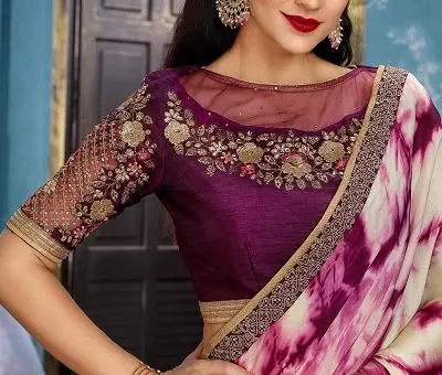 net blouse for lehenga