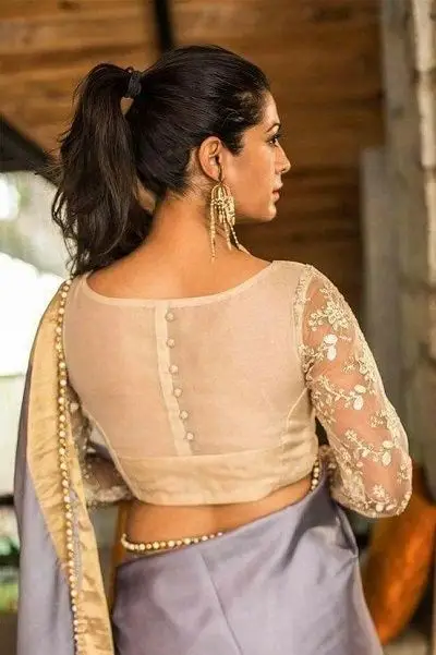 net lehenga blouse design back and front