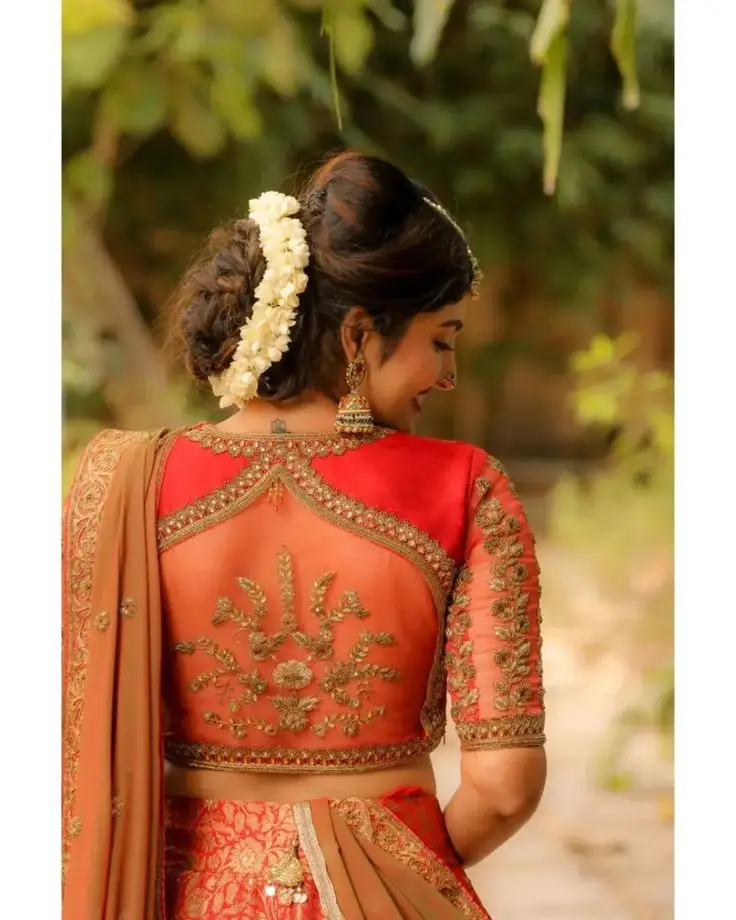 net saree blouse designs front and back