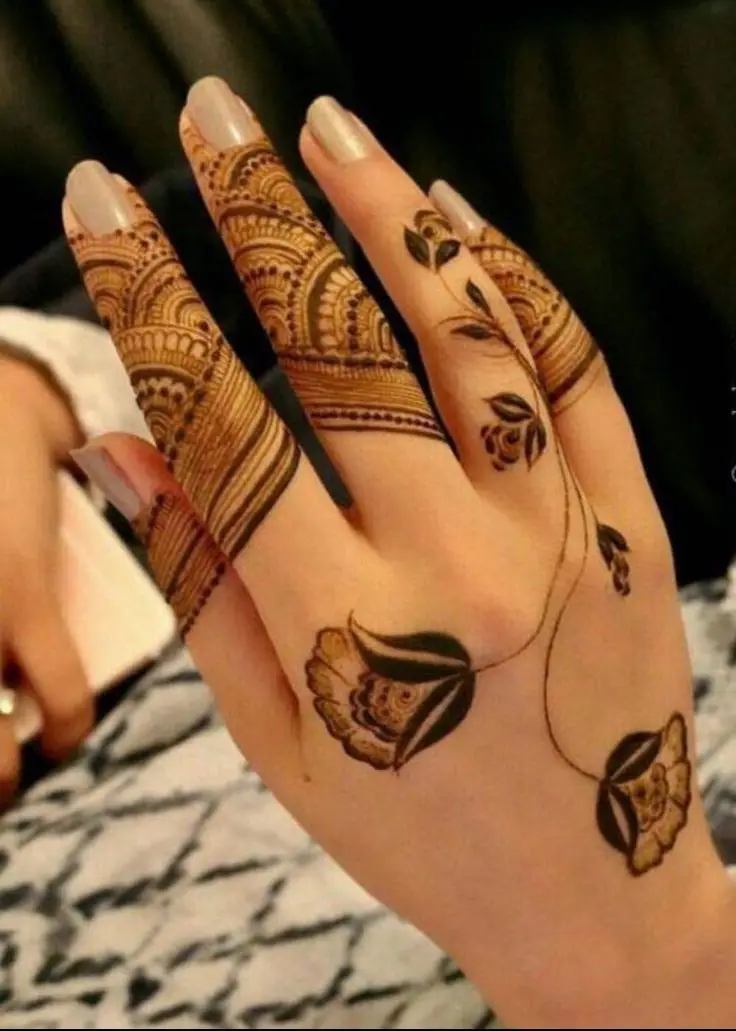 pakistani gol tikki mehndi designs