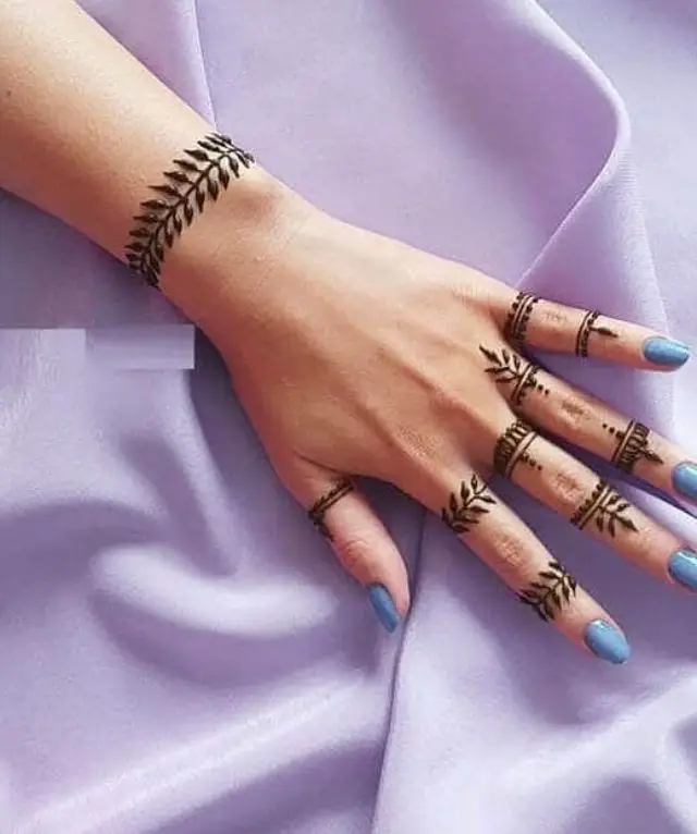ring bracelet mehndi design