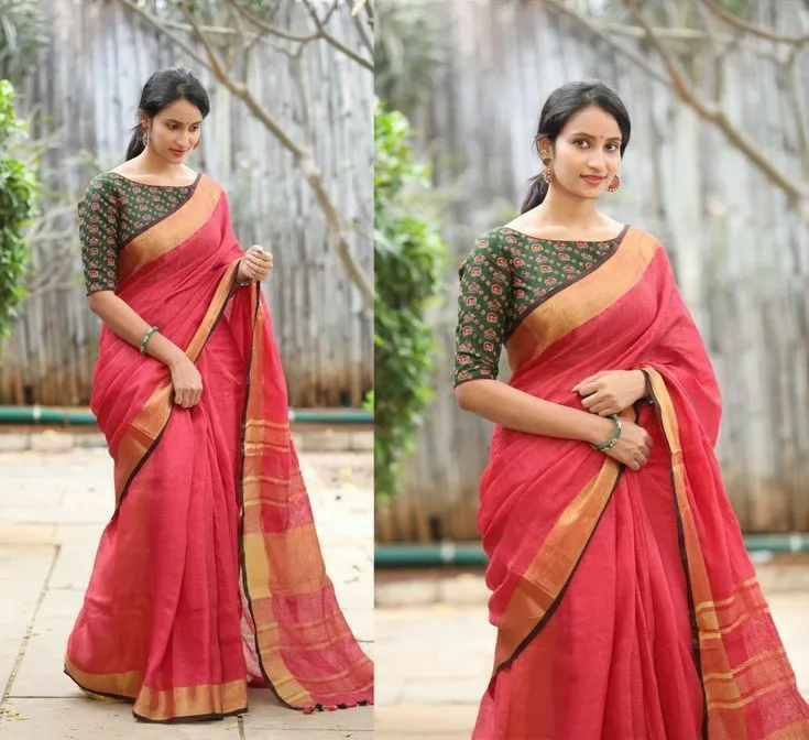 saree designer blouse neck