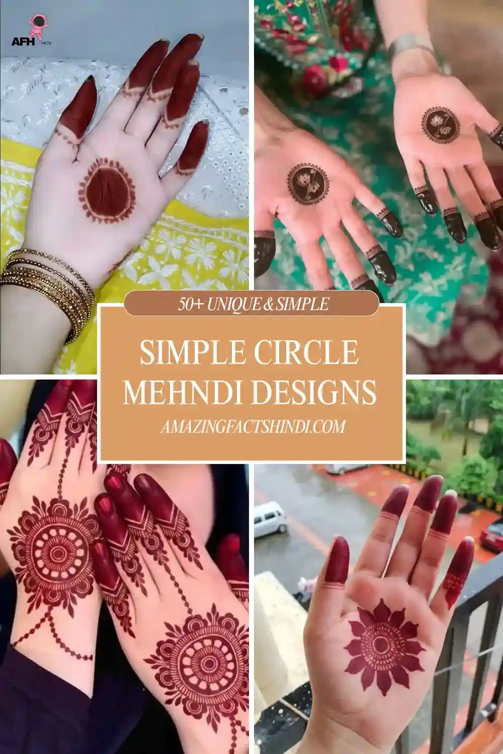 simple circle mehndi design