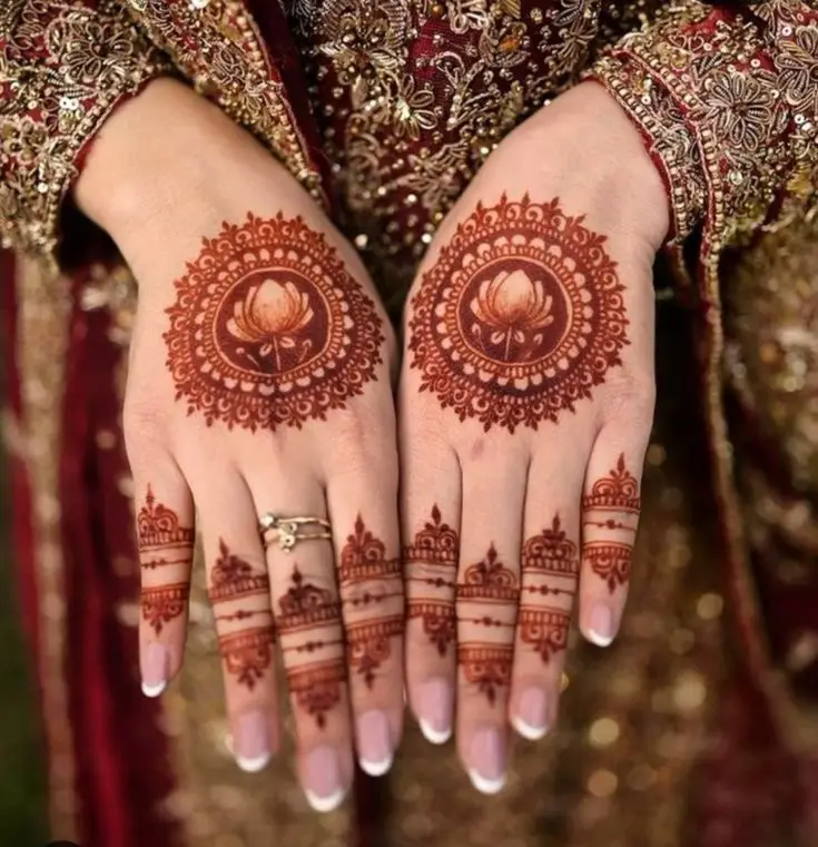 simple circle mehndi
