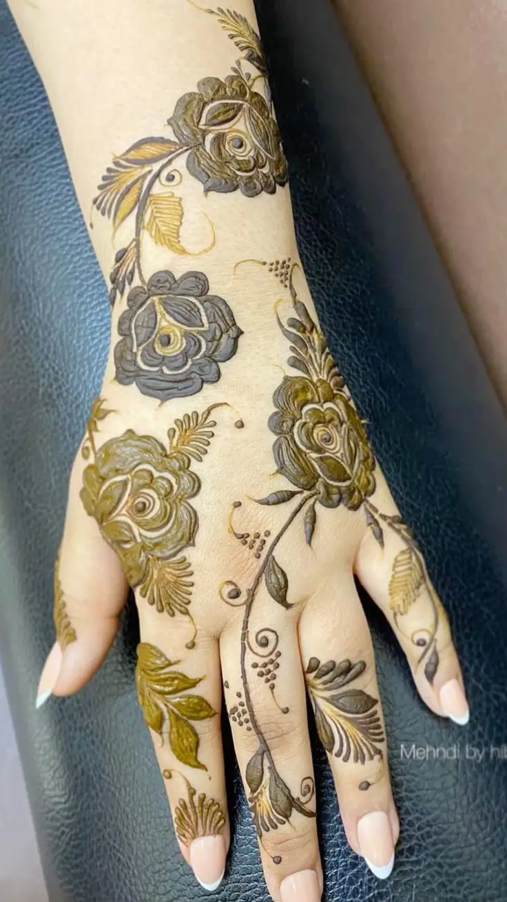 simple khafif mehndi design