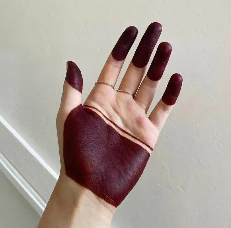 stylish finger henna design