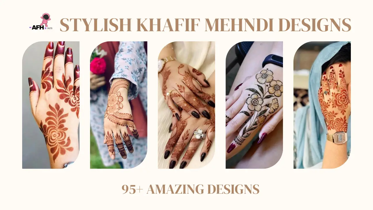 stylish khafif mehndi design