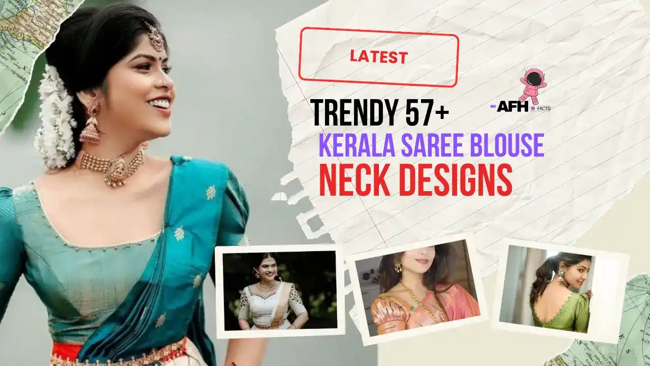 trendy kerala saree blouse neck designs