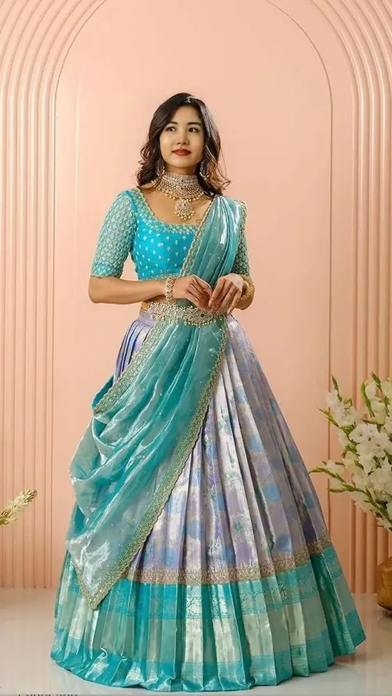 trendy kerala saree blouse neck designs