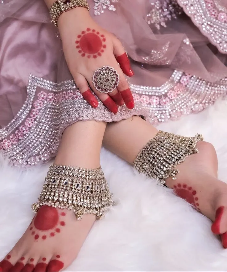 Arabic bridal leg mehndi