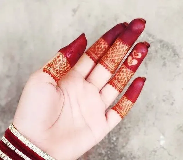 Arabic finger mehndi designs easy