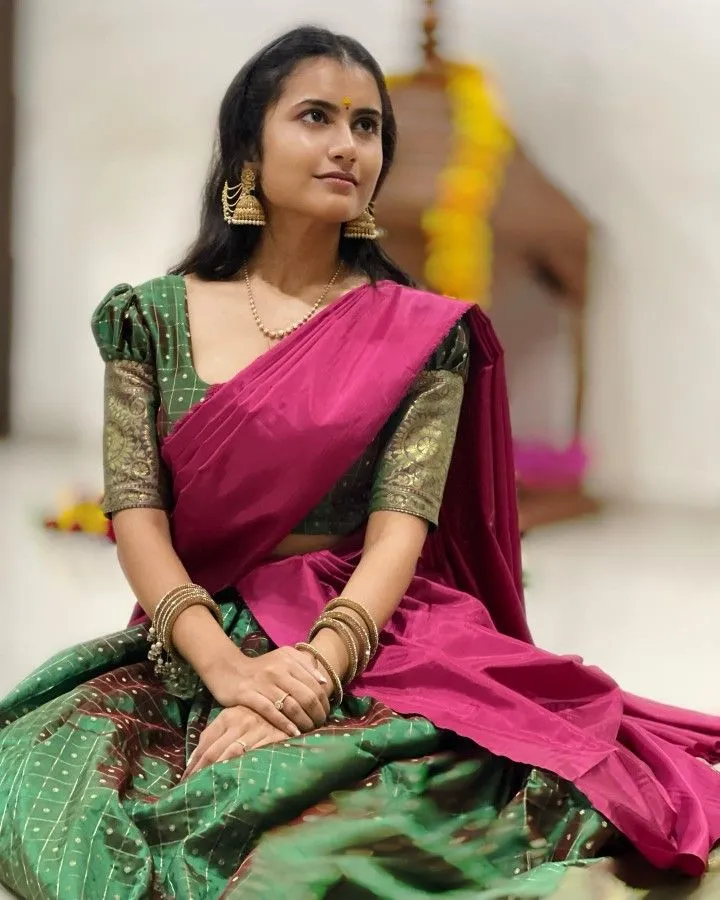 Belted formal saree blouses