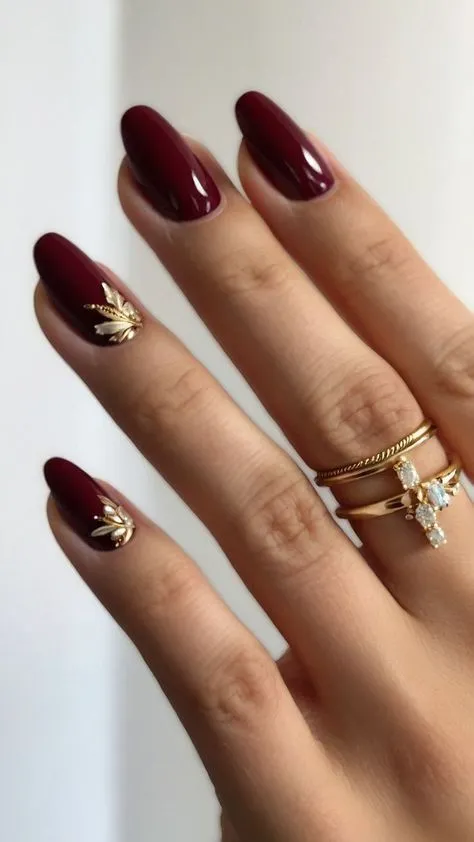 Bold red bridal nail art designs for modern brides