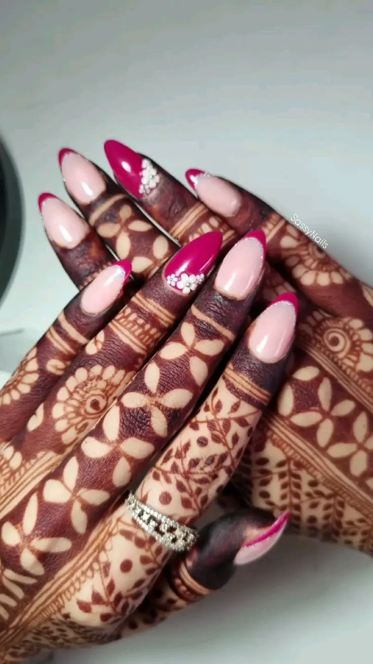 Bridal nail art designs simple barely there nude polish
