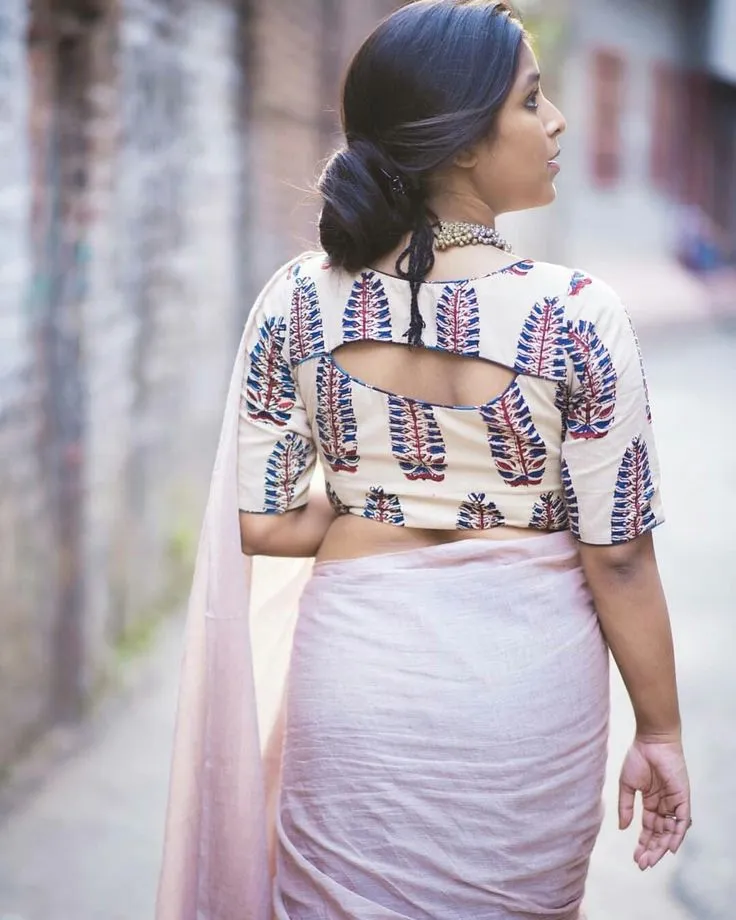 Cocktail party saree blouses