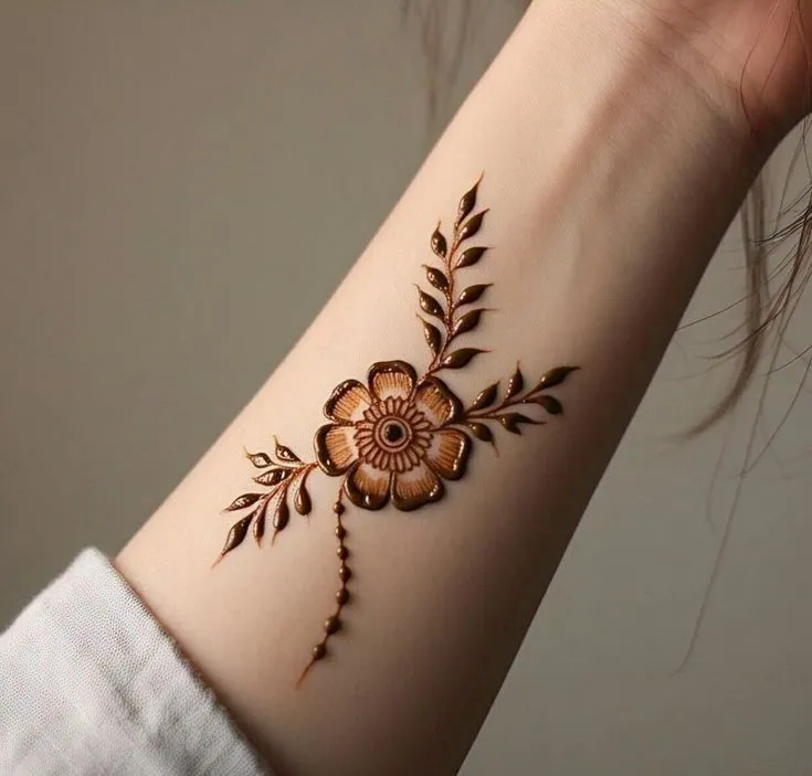 Easy Rose Henna Tutorial