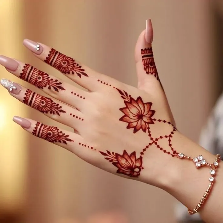 Easy mehndi designs for practice