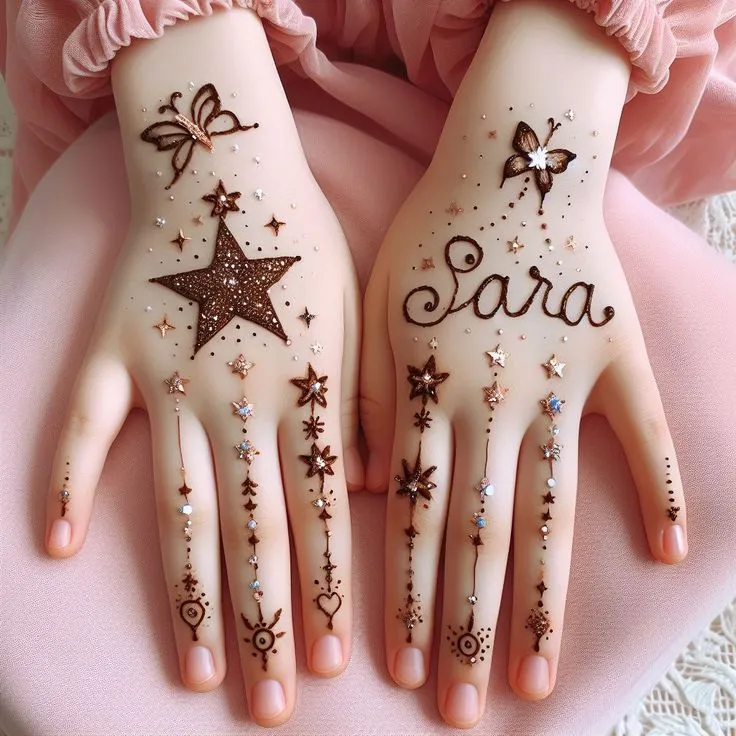 Eid mehndi design for kids
