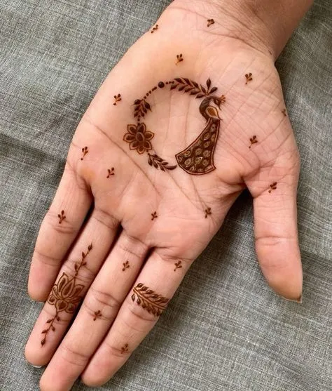 Festive royal mehndi art for front hands