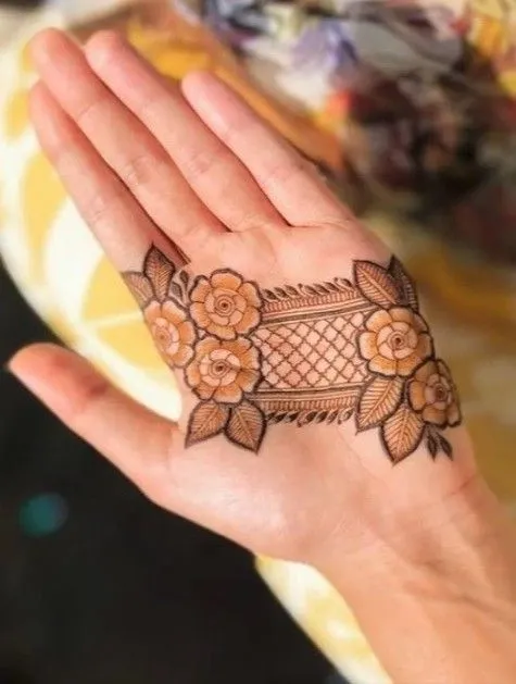 How to Draw a Modern Rose Mehndi Design