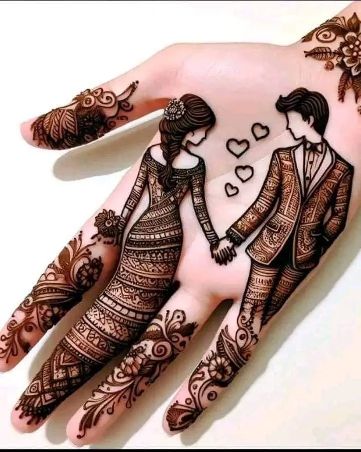 Modern mehndi design