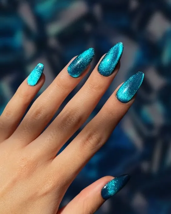 Navy blue nail designs