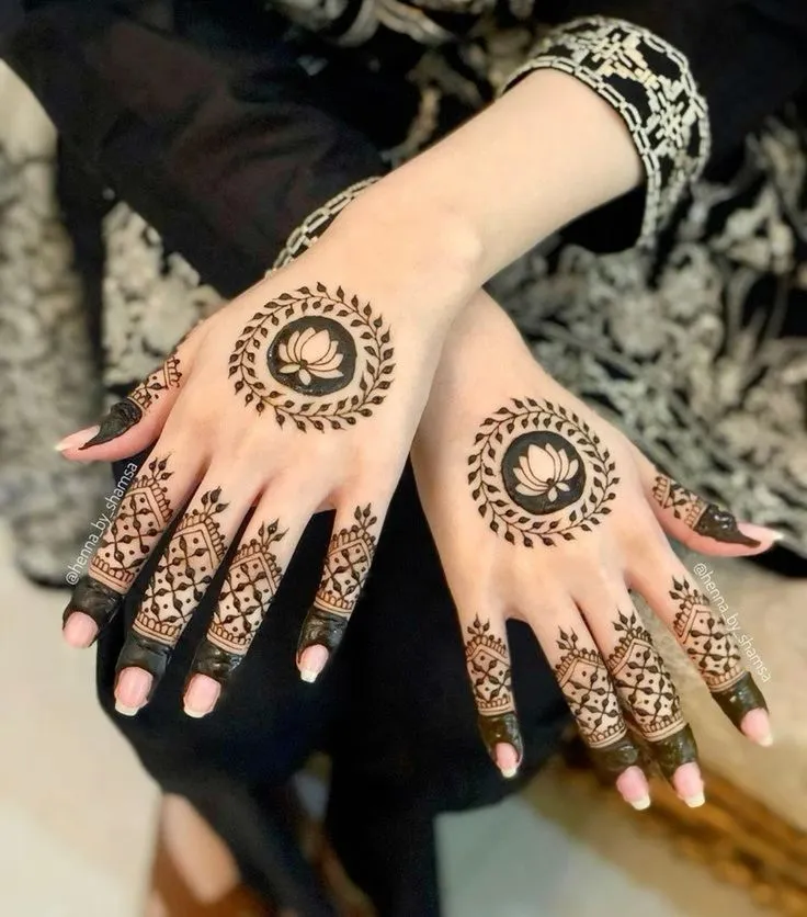 Royal back hand mehndi images