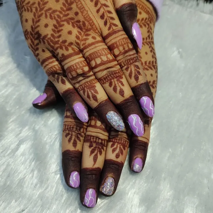 Short bridal nail art designs practical yet beautiful