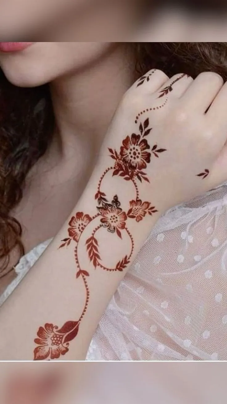 Wedding royal back hand mehndi