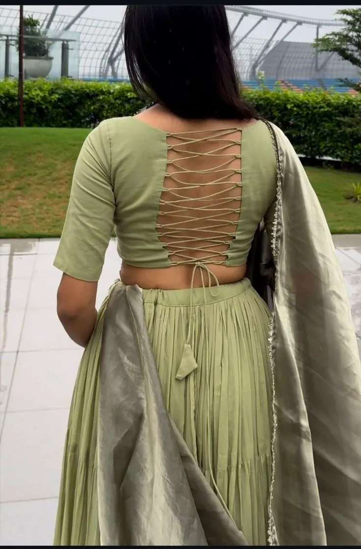 back side sleeveless blouse designs