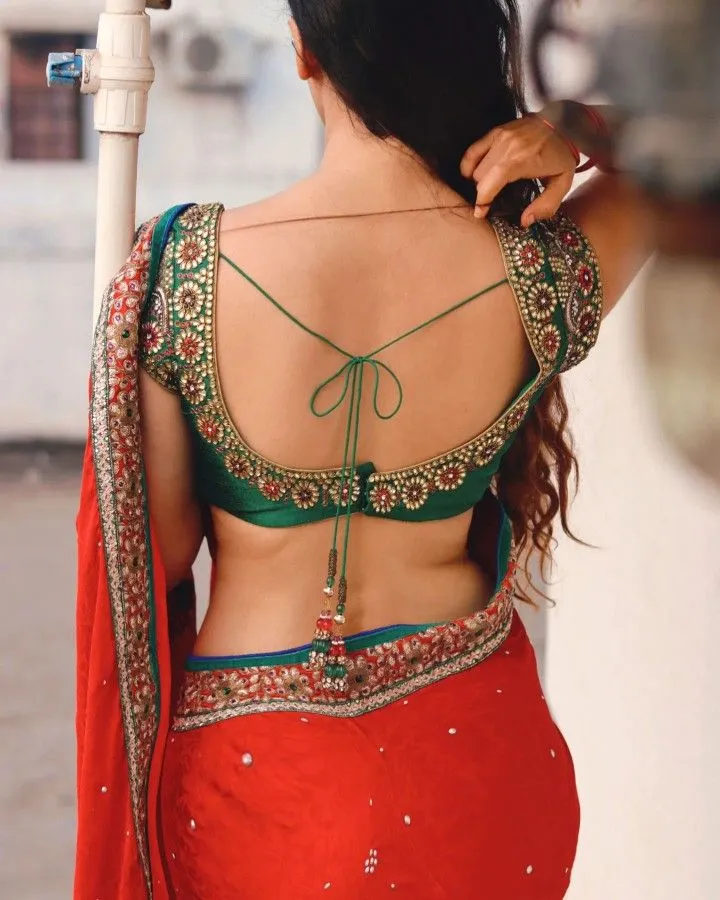 blouse back design for sleeveless