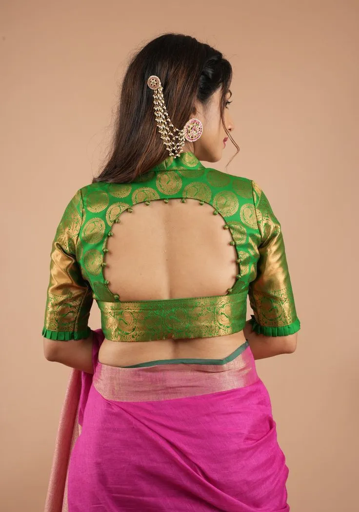 boat neck sleeveless blouse back design