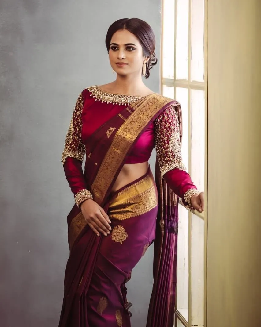 casual Kerala saree blouse ideas