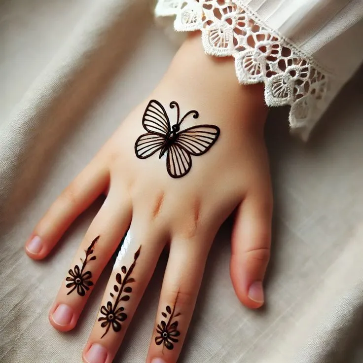 children mehndi design