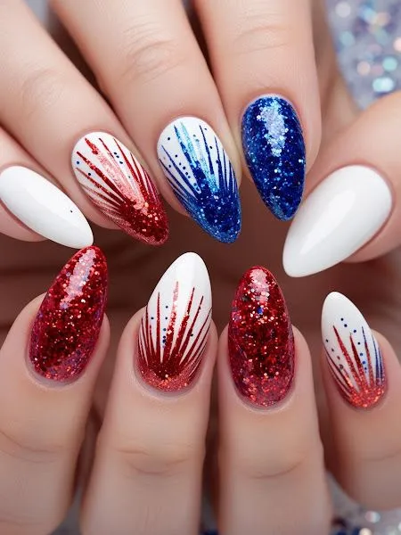 chrome and glitter combo
