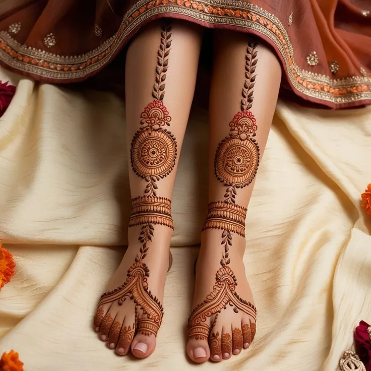 dulhan leg mehndi designs