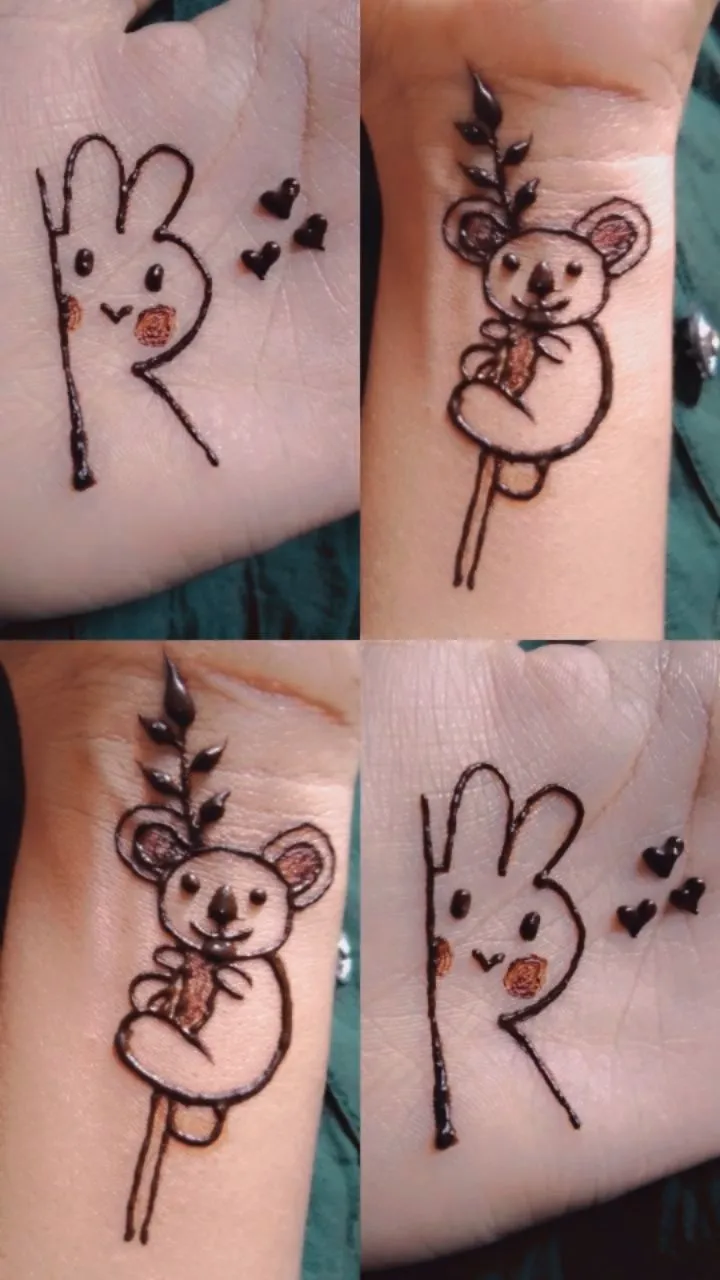 easy mehndi designs for children