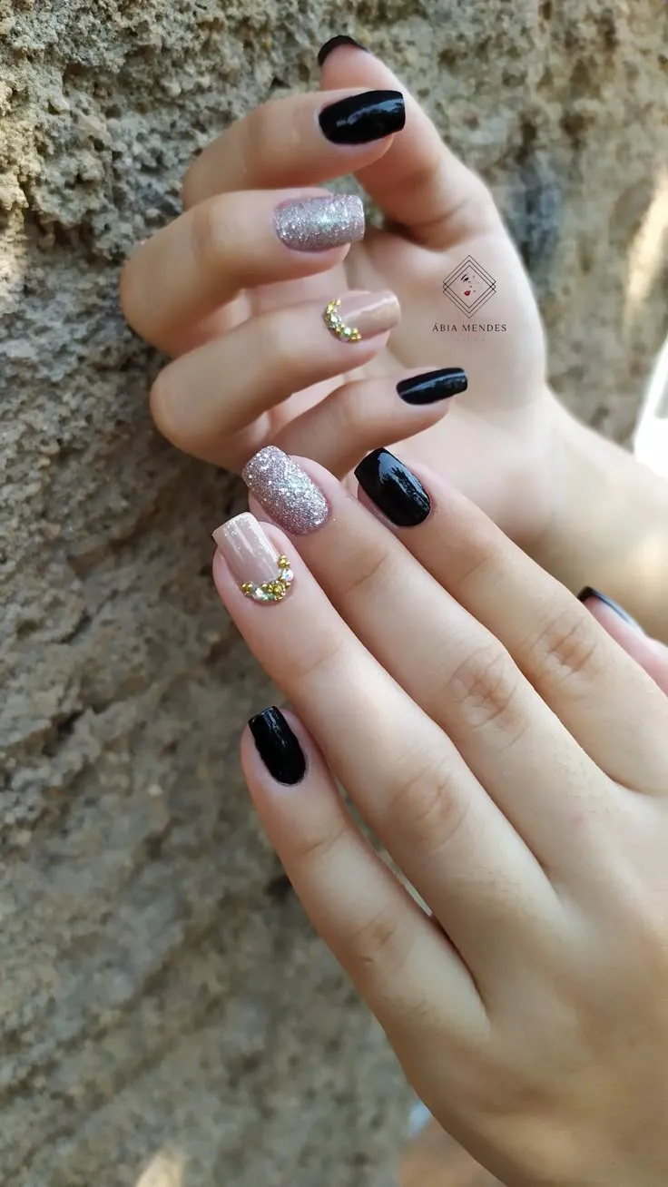 glitter nail art ideas