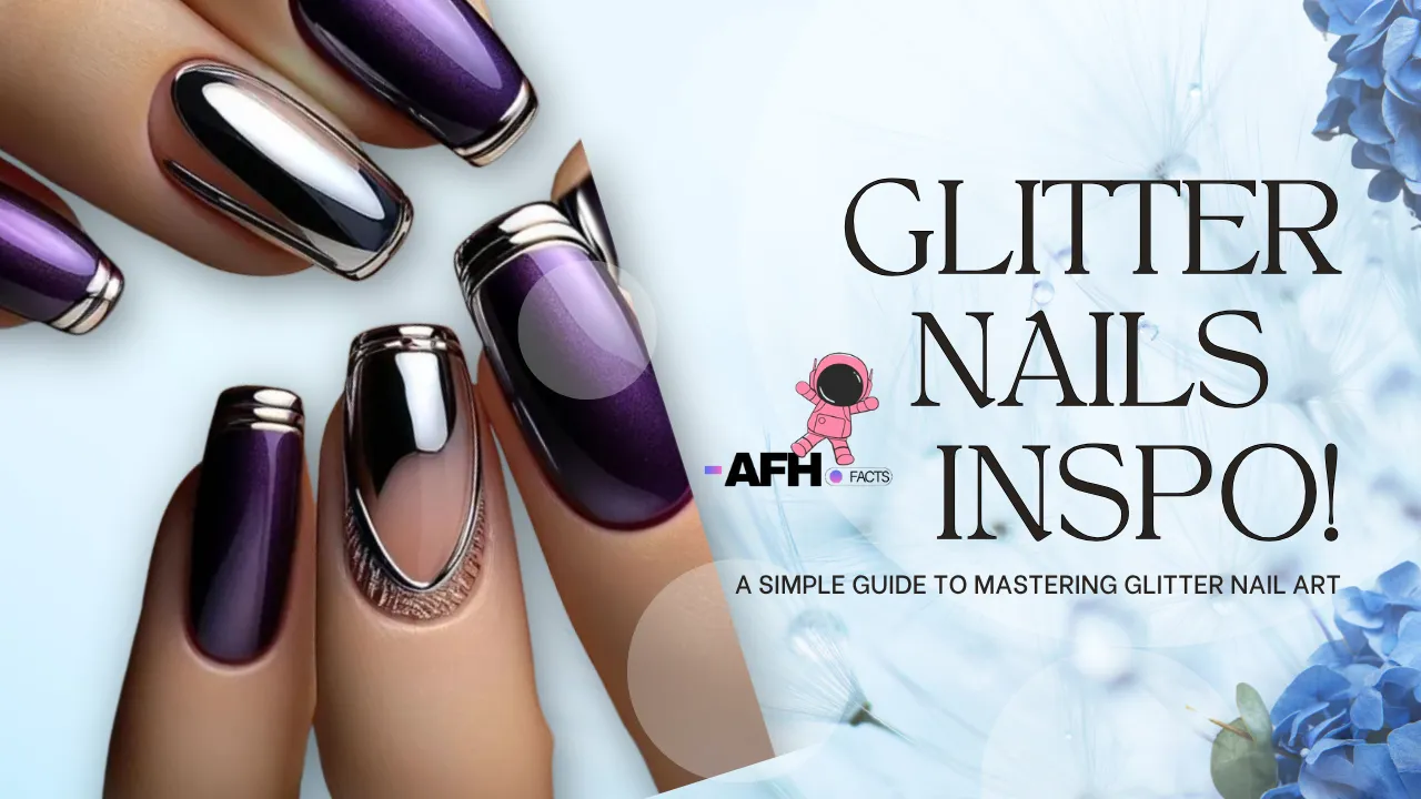 glitter nail art