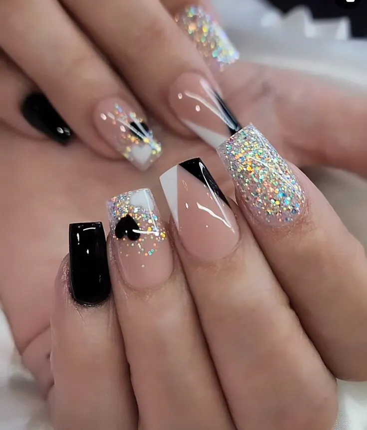 glitter nail designs