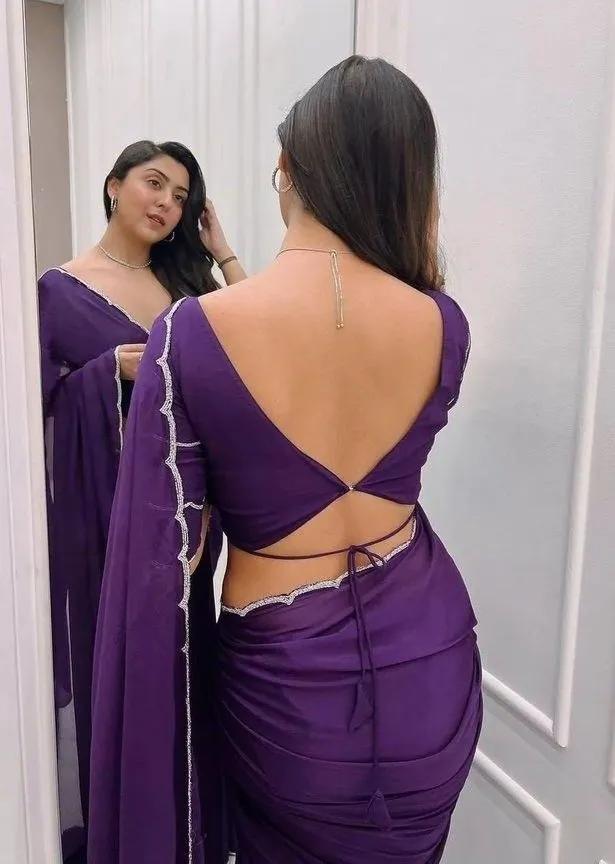 high neck sleeveless blouse back design