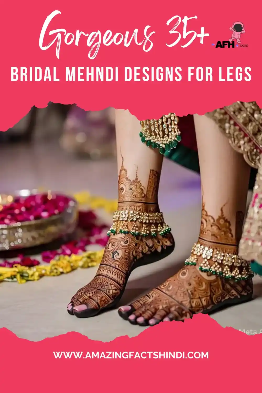 latest bridal mehndi designs for legs
