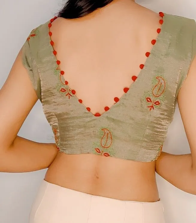 latest sleeveless blouse back designs